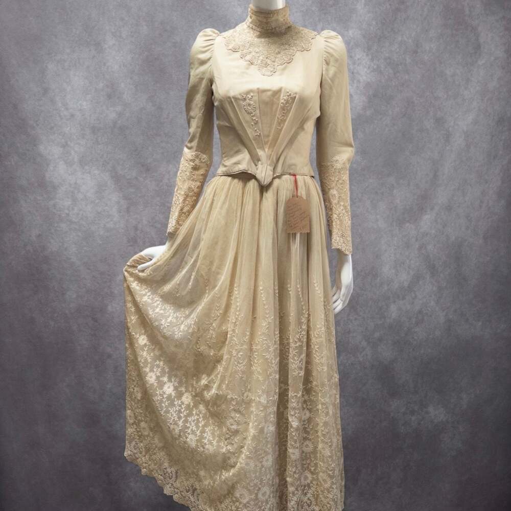 Edwardian 1900s antique‎ bodice and skirt set, rare